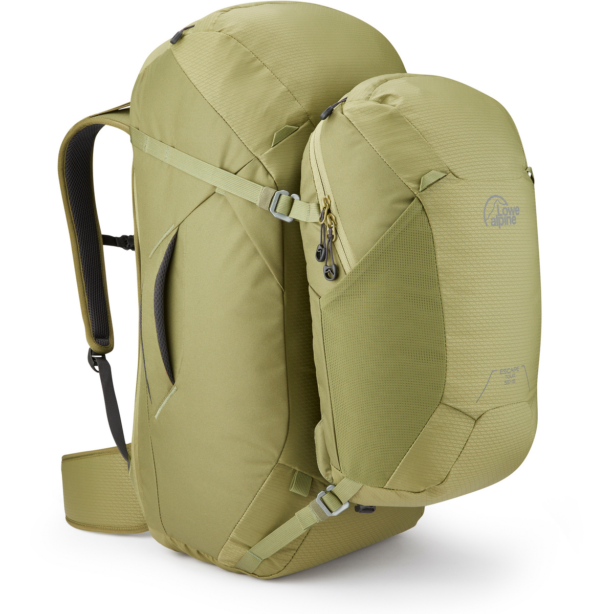 Lowe Alpine Escape Tour 55+15 Rucksack (Größe 55L, gruen)