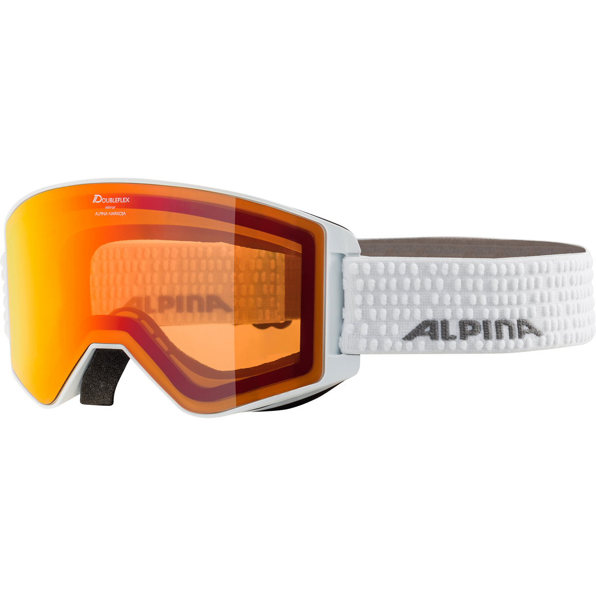 Alpina Narkoja Q-Lite Skibrille (Größe One Size, weiss)
