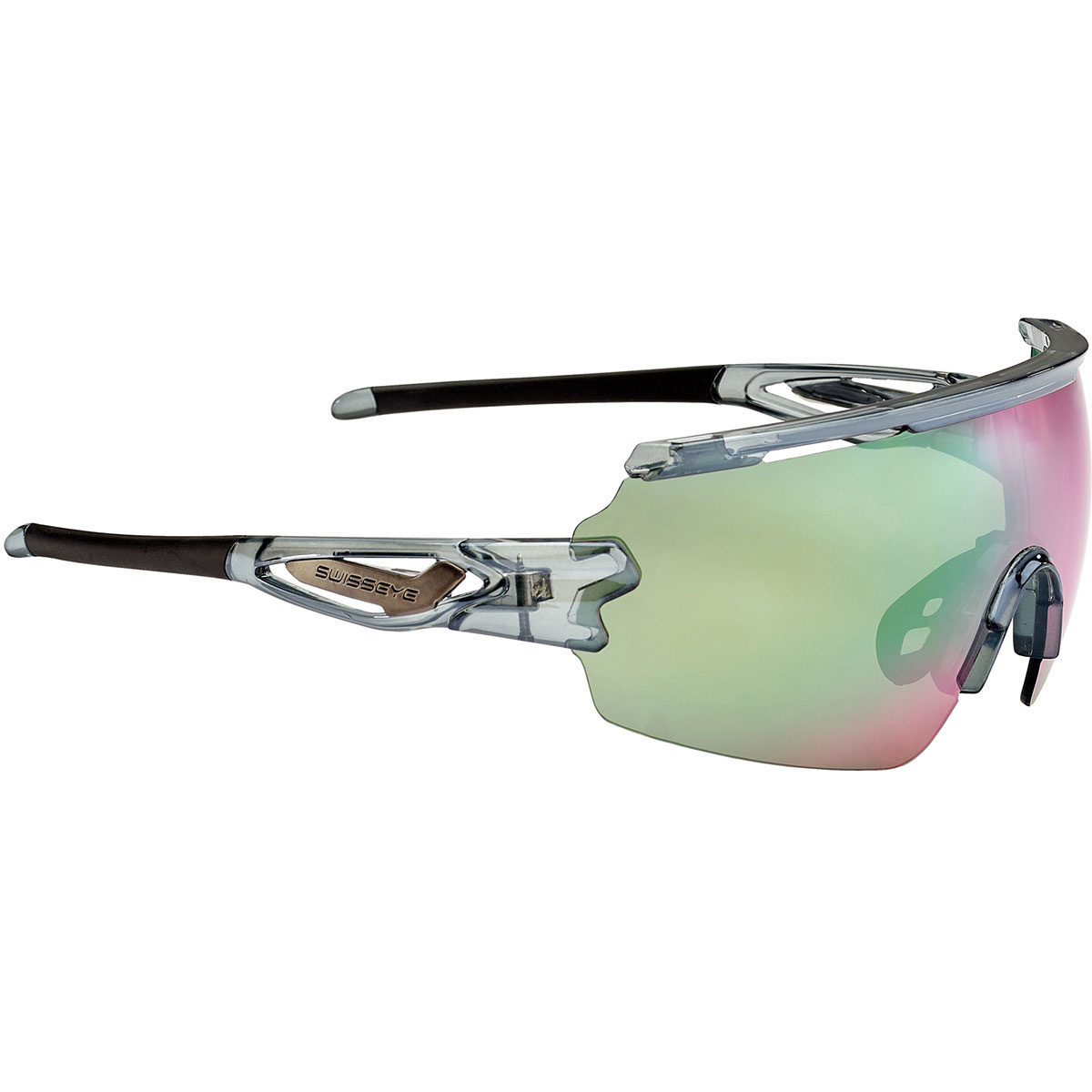 Swiss Eye Signal Sportbrille (Größe One Size, grau)