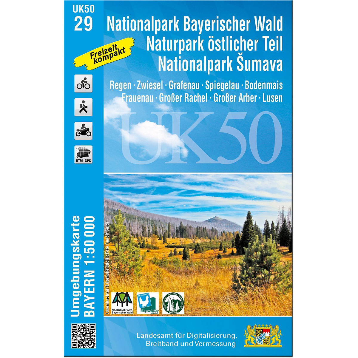 Image of Landesamt Digitalisierung, Breitband, Vermessung UK 50-29 Nationalpark - Bayerischer Wald - Naturpa