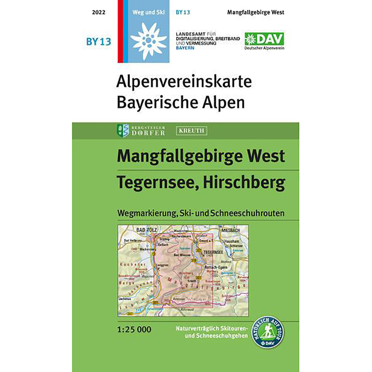 Image of DAV AV-Karte BY 13 Mangfallgebirge West, Tegernsee, Hi