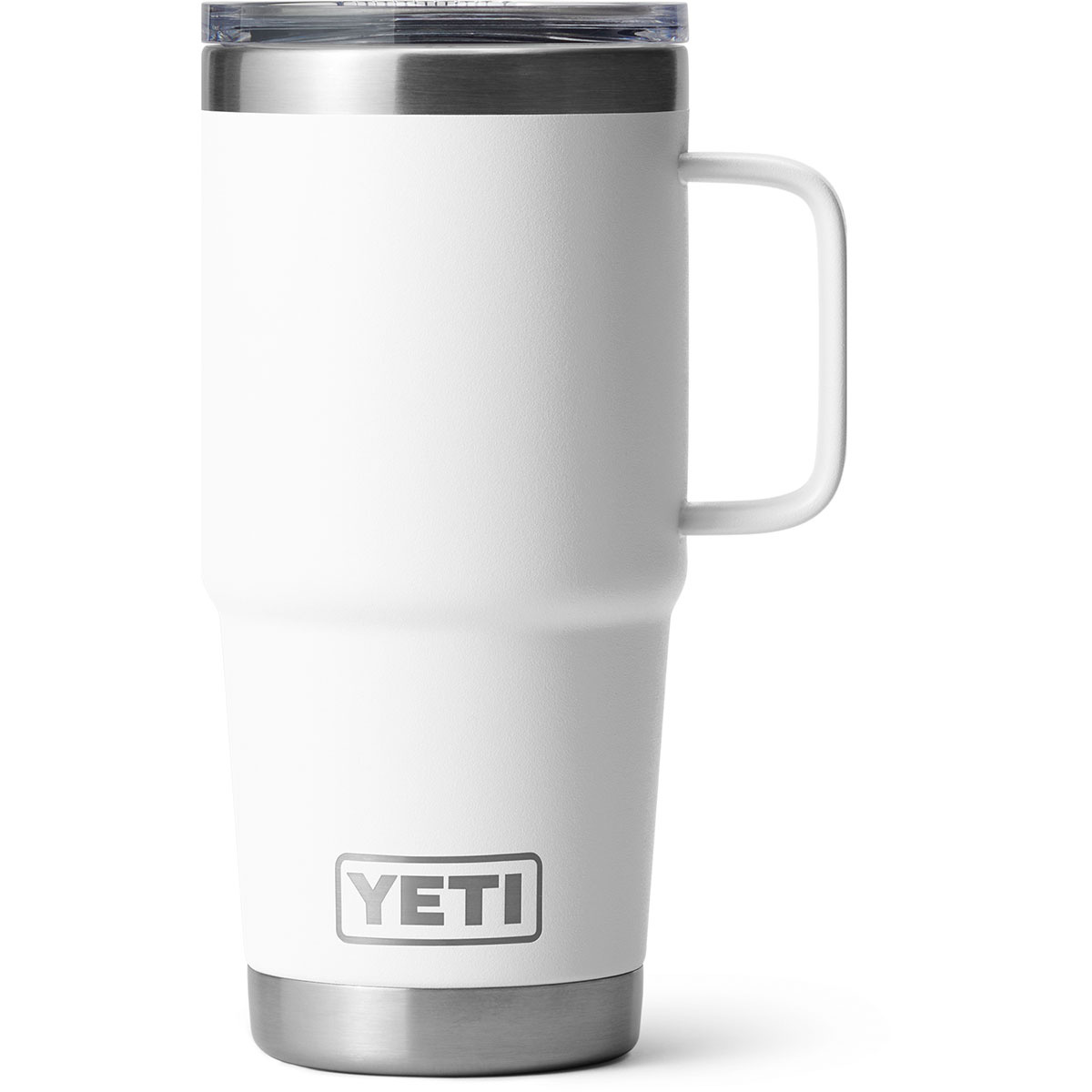 Yeti Coolers Tazza Rambler 20oz Travel (Taglia 591ml, Bianco)