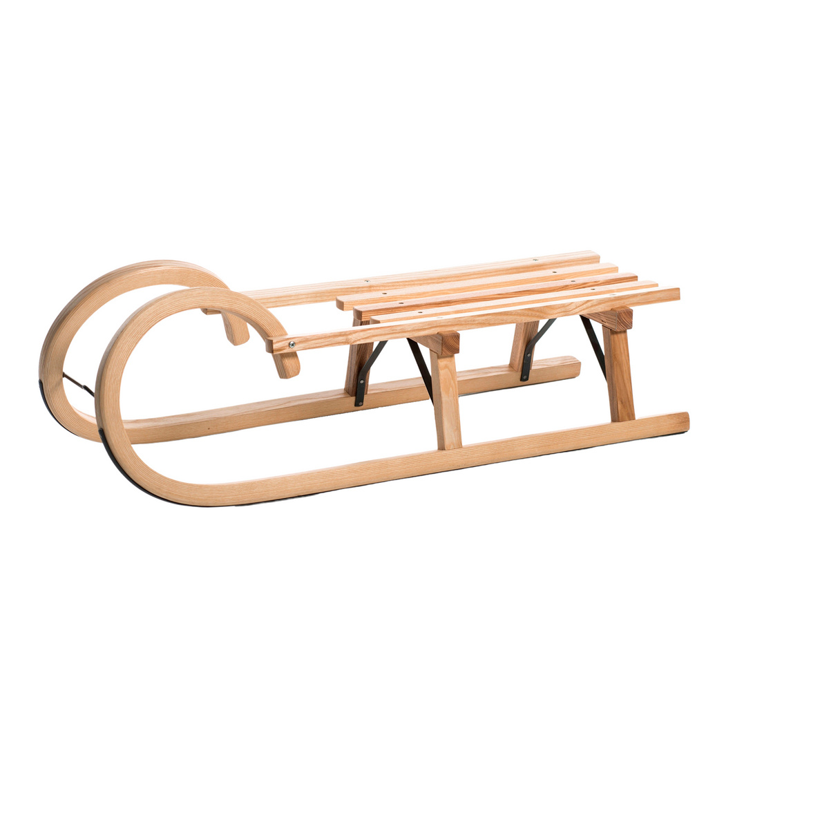 Sirch Esche Massiv Lattensitz Hörnerrodel (Größe One Size, 100cm)