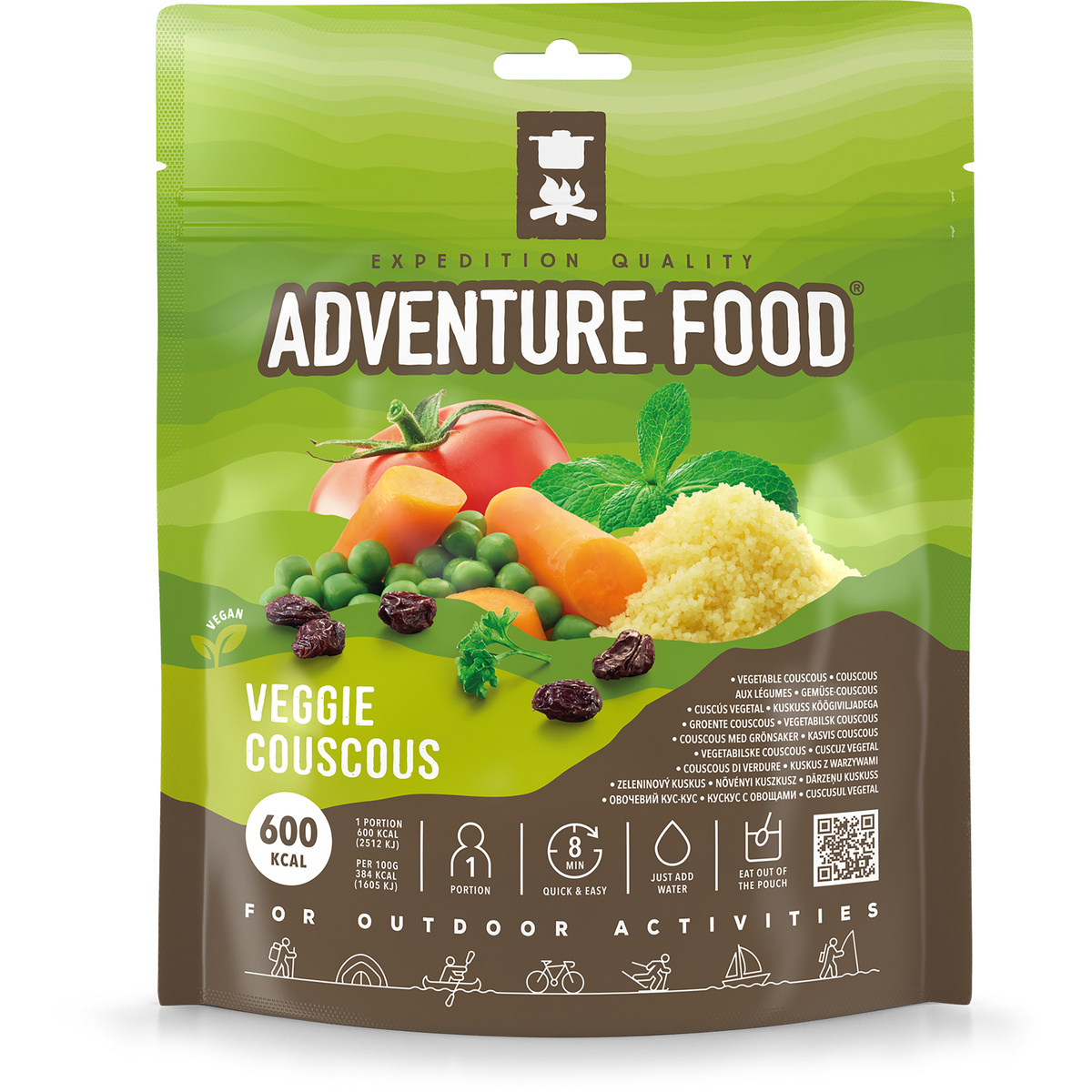Adventure Food Couscous vegetariano (Taglia Einzelpackung)