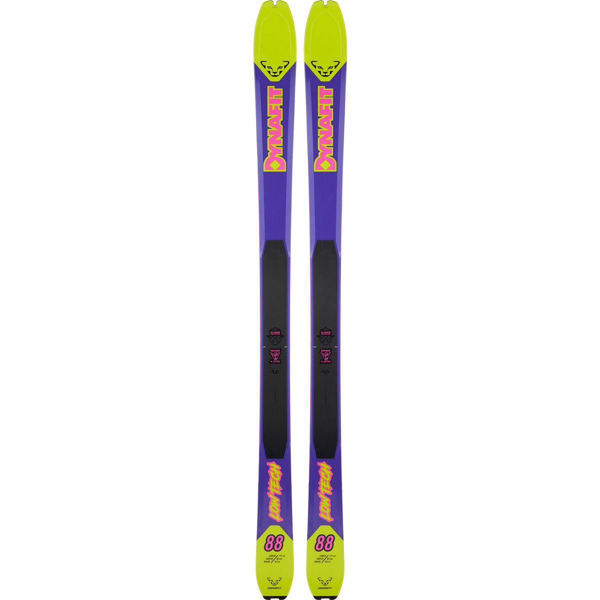 Dynafit Sci da sci alpinismo Low Tech 88 22/23 (Taglia 158cm, Viola)