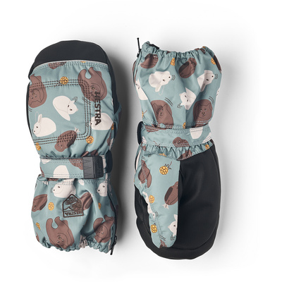 Hestra Kinderen Zip Wanten (Maat 2, Turquoise)