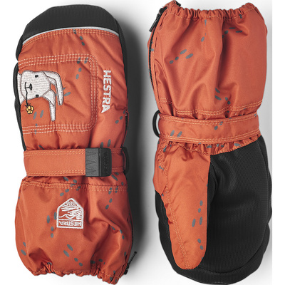 Hestra Kinderen Zip Wanten (Maat 1, Oranje)