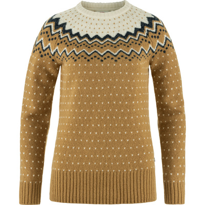 Fjällräven Dames Övik Knit Pullover (Maat S, Bruin)