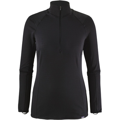 Patagonia Dames Capilene Thermal Weight  Zip Neck (Maat XS, Zwart)