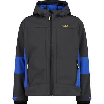 CMP Kinderen Softshell hoodiejas (Maat 140, Grijs)