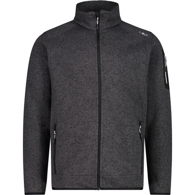 CMP Heren Strick Fleecevest (Maat 5XL, Zwart)