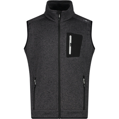 CMP Heren Fleecebodywarmer (Maat XXL, Zwart)