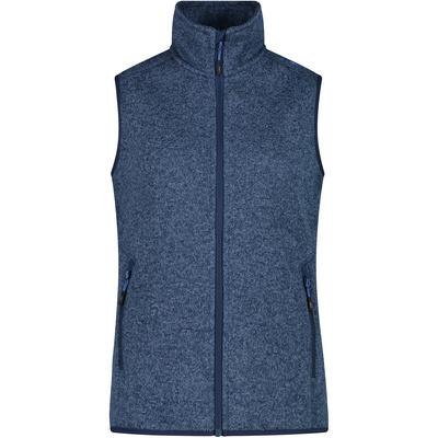 CMP Dames Gebreide fleecebodywarmer (Maat XXS, Blauw)