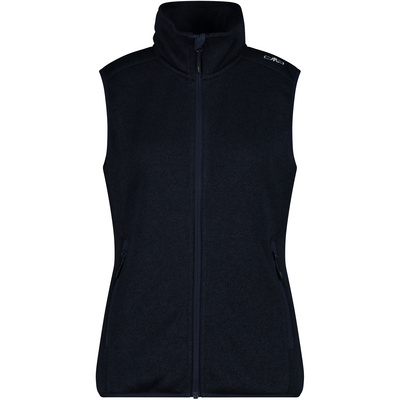 CMP Dames Gebreide fleecebodywarmer (Maat XXS, Blauw)