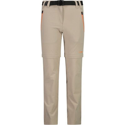CMP Kinderen Trekking Zipp Off Girls broek (Maat 110, Beige)