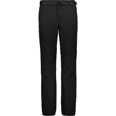 CMP Heren Bermuda Zipp Off trekkingbroek (Maat XL, Zwart)
