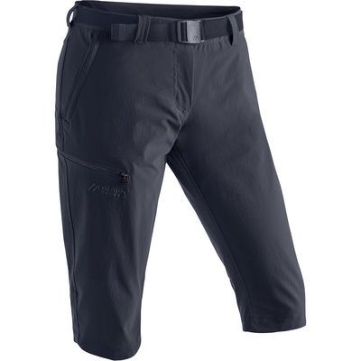 Maier Sports Dames Inara Slim capribroek (Maat L, Blauw)