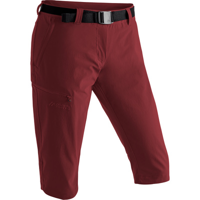 Maier Sports Dames Inara Slim capribroek (Maat M, Rood)