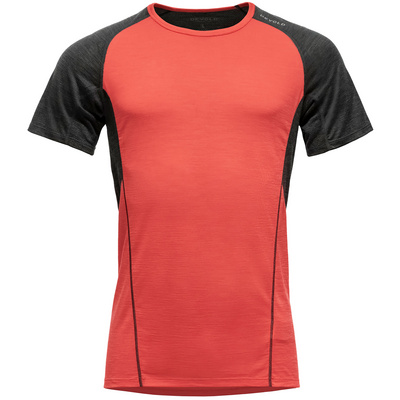 Devold Heren Running T-shirt (Maat XXL, Rood)