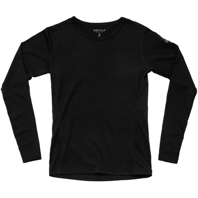 Devold Dames Breeze longsleeve (Maat M, Zwart)