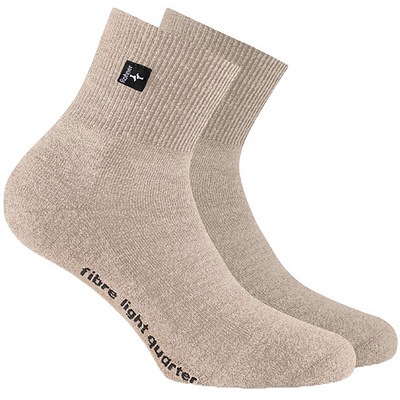 Rohner Fibre Light Quarter sok (Maat 36 , Beige)