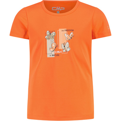 CMP Kinderen Piquet T-shirt (Maat 140, Oranje)