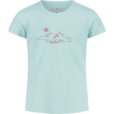 CMP Kinderen Piquet T-shirt (Maat 128, Blauw)