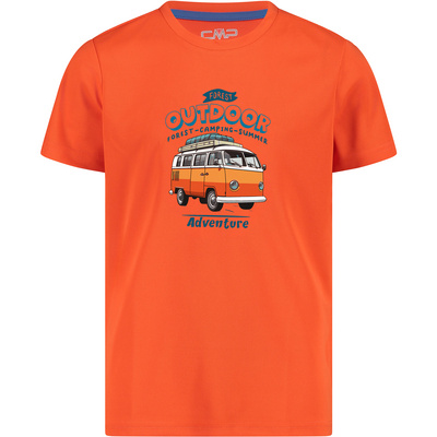 CMP Kinderen Piquet T-shirt (Maat 116, Oranje)