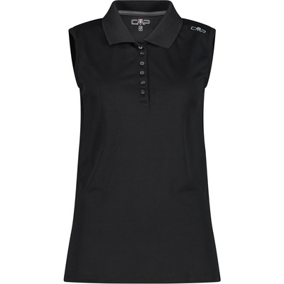 CMP Dames Functioneel Polo T-shirt (Maat XXL, Zwart)