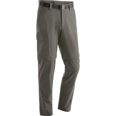Maier Sports Heren Torid Slim Zip broek (Maat S, Bruin)