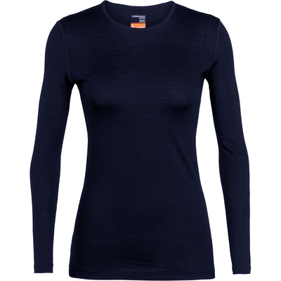 Icebreaker Dames 200 Oasis longsleeve (Maat L, Blauw)