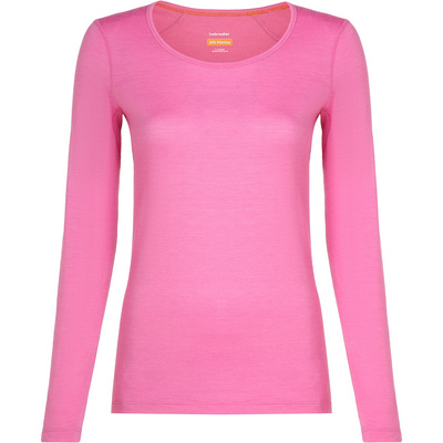 Icebreaker Dames 200 Oasis Scoop longsleeve (Maat L, Roze)