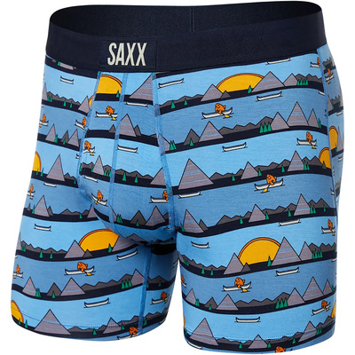 Saxx Underwear Heren Ultra boxershort (Maat L, Blauw)