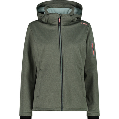 CMP Dames Soft Melange jas (Maat XXS, Groen)
