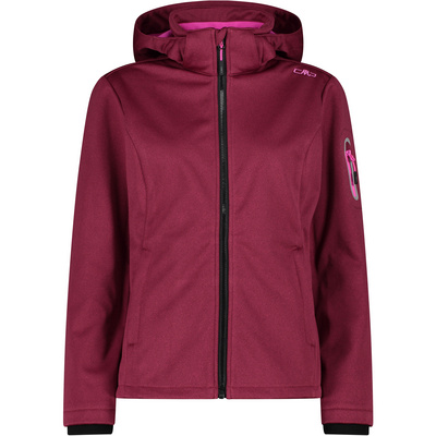 CMP Dames Soft Melange jas (Maat XXL, Rood)