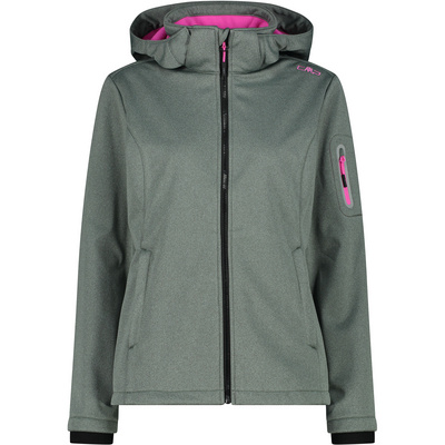 CMP Dames Soft Melange jas (Maat M, Groen)