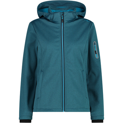 CMP Dames Soft Melange jas Softshelljassen Blauw Size S