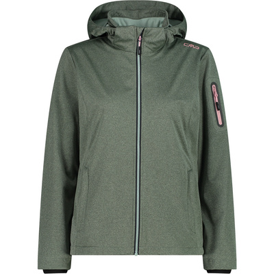 CMP Dames Light Melange softshelljas (Maat M, Rood)