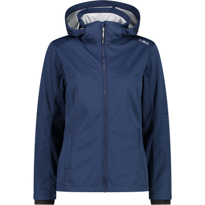 CMP Dames Long hoodie parka (Maat S, Blauw)