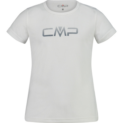 CMP Kinderen Girls Print T-shirt (Maat 176, Wit)