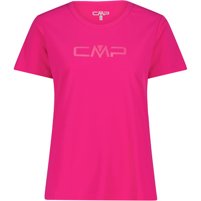 CMP Dames Functioneel Print T-shirt (Maat XS, Roze)