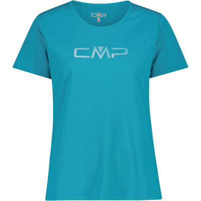 CMP Dames Functioneel Print T-shirt (Maat XXS, Blauw)
