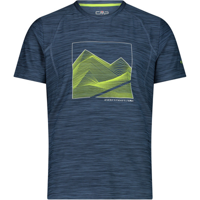 CMP Heren Melange Print T-shirt