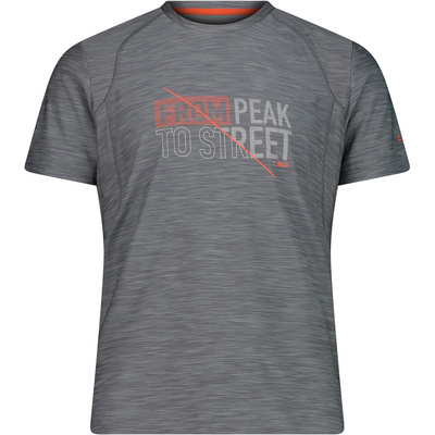 CMP Heren Melange Print T-shirt