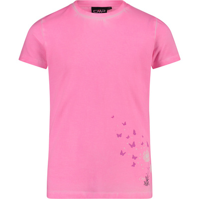 CMP Kinderen Girls Stretch Print T-shirt (Maat 116, licht roze)
