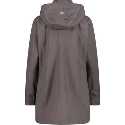 CMP Dames Hoodie Button Regenjas (Maat XL, Grijs)
