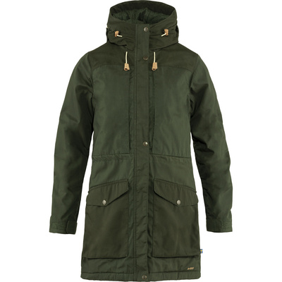 Fjällräven Dames Singi Wool Padded Parka (Maat L, Olijf)