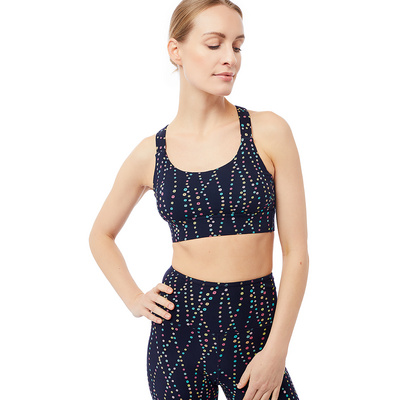Mandala Femme Soutien-gorge de sport Printed (taille XS, Bleu)