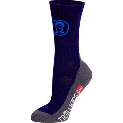 Trollkids Kinderen Trekking Mid Cut II Sokken (Maat 23 , Blauw)