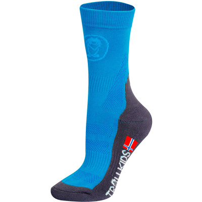 Trollkids Kinderen Trekking Mid Cut II Sokken (Maat 23 , Blauw)